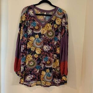 Celeste Mutli Color Print Top 2x